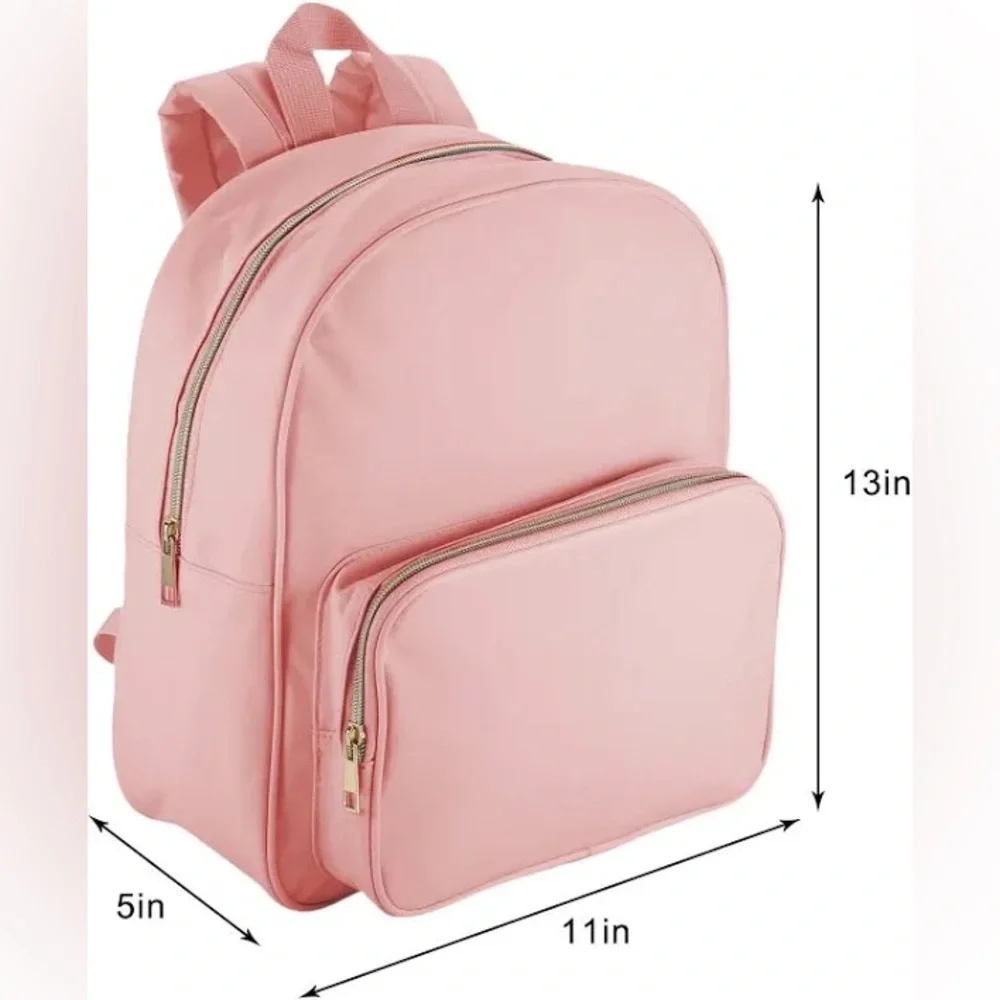 NWT MAKE MARKET SCHOOL DAILY Nylon Pink Kids Backpack 🎒NEW/Pockets Adj Straps